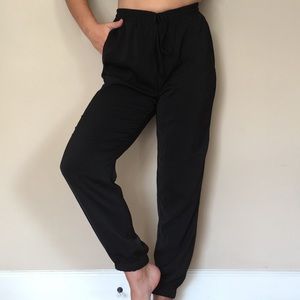 Forever 21 Black Hip Hop Joggers